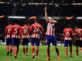 O Atlético bateu o Lokomotiv por 3-0. AFP