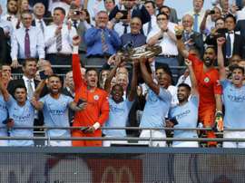 Manchester City win at Wembley again. AFP