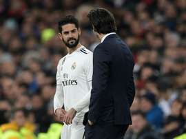 Solari deja a Isco fuera del derbi. AFP
