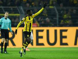 Ousmane Dembele a inscris le premier but de la rencontre. AFP