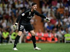 Courtois a encaissé cinq buts face au Barça et cinq autre face à la Suisse. AFP
