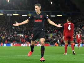 Le chien de Llorente s'appelle... Anfield. AFP