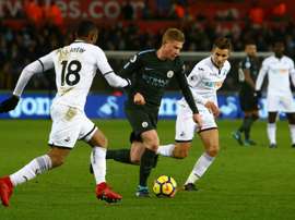 Kevin De Bruyne é um dos favoritos ao prémio de jogador do ano. AFP