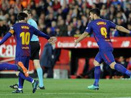 Mesmo no fim, o Barça lá arrancou 1 ponto. AFP