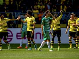 Borussia bateu o Werder Bremen por quatro bolas a três. AFP