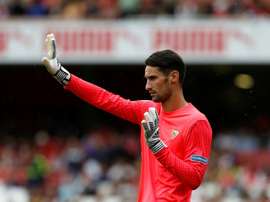 Sergio Rico jugaría en el Fulham como cedido la próxima temporada. AFP