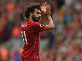 Salah, defendido por su afición. AFP