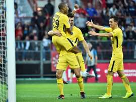 PSG won 2-1 courtesy of two goals from Thomas Meunier. AFP