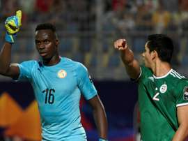 Edouard Mendy lors du match de la CAN face à lAlgérie au Caire le 27 juin.