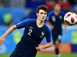 Benjamin Pavard lors de la demi-finale du Mondial-2018. AFP