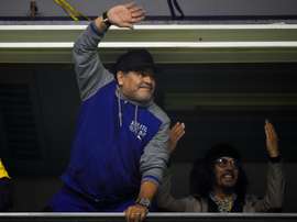 Maradona espère que le Boca va gagner. AFP