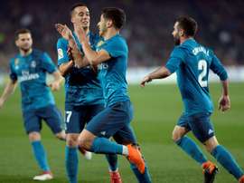 Asensio, auteur d'un doublé à Séville. AFP