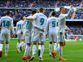 O trio 'BBC' voltou a marcar com destaque para C.Ronaldo. EFE