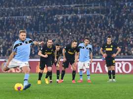 Immobile é o líder da lista de artilheiros da Serie A 2019-2020. AFP