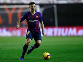Lenglet ainda não conhece o destino de Griezmann. AFP