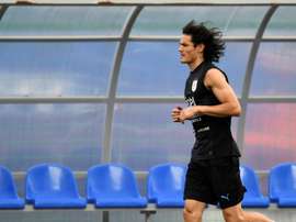 Le buteur uruguayen Edinson Cavani. AFP