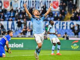 Ciro Immobile continua dominando com larga vantagem a lista de goleadores na Itália. AFP