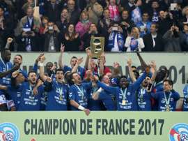Strasbourg a été sacré champion de Ligue 2. AFP