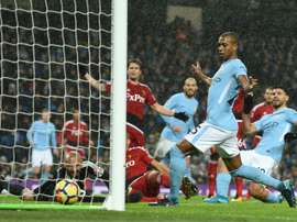 El City vence al Watford en casa. AFP