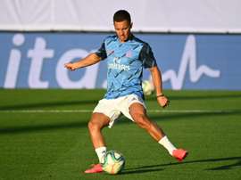 Hazard, Marcelo et autres convalescents sur le terrain. AFP