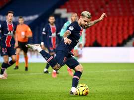 Mauro Icardi de retour à l'entraînement collectif. AFP