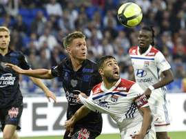 Arnaud Souquet lors du déplacement à Lyon. AFP