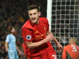 Adam Lallana, le buteur de Liverpool. AFP