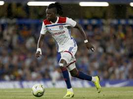 L'attaquant de Lyon Bertrand Traoré. AFP