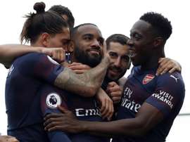 El Arsenal goleó 1-5 al Fulham. AFP