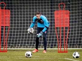 Tim Krul au centre d'entraînement de l'AZ à Wijdewormer, le 2 février 2017. AFP
