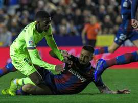 Défaite pour le Barça. AFP