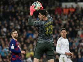 Roberto Martínez salue le caractère de Thibaut Courtois. AFP