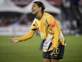 La capitaine de l'Australie Sam Kerr. AFP