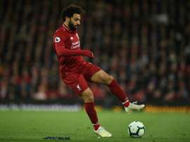 Salah pediu aos adeptos apoio na final da Champions em Madrid. AFP