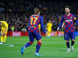 Font évoque le rôle de Messi au FC Barcelone. AFP