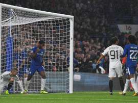 Michy Batshuayi started and scored for Chelsea at Stamford Bridge. AFP