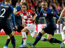 Modric et Rakitic, convoqués avec la Croatie. AFP