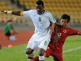 Mohammed Noor sous le maillot de lArabie saoudite contre Hong Kong, le 28 juillet 2011 au stade de Siu Sai Wan