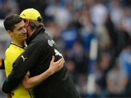 Lewandowski évoque sa relation avec Klopp. AFP