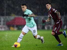 Luis Suarez elogia Lautaro. AFP