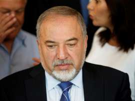 Le ministre israélien de la Défense, Avigdor Lieberman, évoque l'annulation du match. AFP