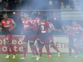 Les joueurs de Dijon vainqueurs de Nancy