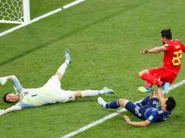 Chadli was the hero on the night. AFP