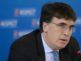 La sanción de la UEFA al Skënderbeu fue ratificada por el TAS. AFP