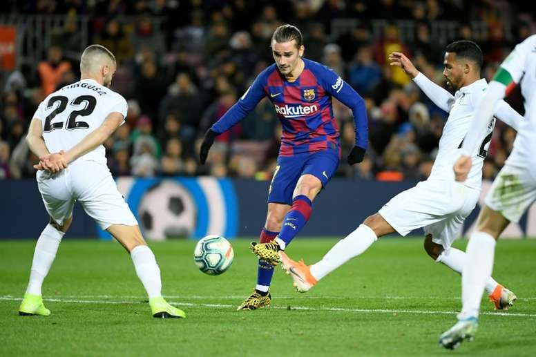 A swap between Griezmann and Lautaro has been brought to the table. AFP