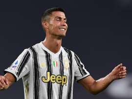 Cristiano Ronaldo a marqué contre la Sampdoria. AFP