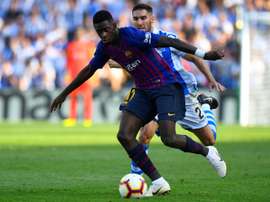 Dembélé, sauveur du Barça. AFP