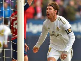 Sergio Ramos foi alvo de insultos na partida contra o Osasuna. AFP