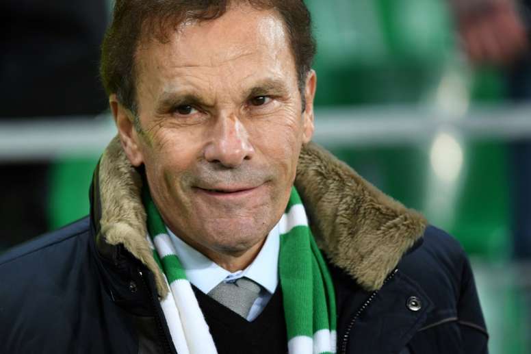 Le président de Saint-Eitenne Roland Romeyer suit le match contre Monaco à Geoffroy-Guichard, le 15 décembre 2017