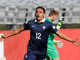 French player Bilal Boutobba celebrates his goal against New Zealand during the FIFA U-17 World Cup Chile 2015 football match in Puerto Montt, Chile on October 19, 2015. AFP PHOTO / Photosport - Sergio PinaFrench player Bilal Boutobba celebrates his goal against New Zealand during the FIFA U-17 World Cup Chile 2015 football match in Puerto Montt, Chile on October 19, 2015. AFP PHOTO / Photosport - Sergio Pina